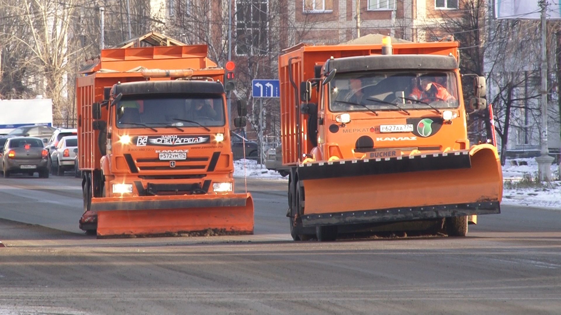 В Копейске ведутся работы по содержанию дорог | 15.01.2024 | Копейск -  БезФормата